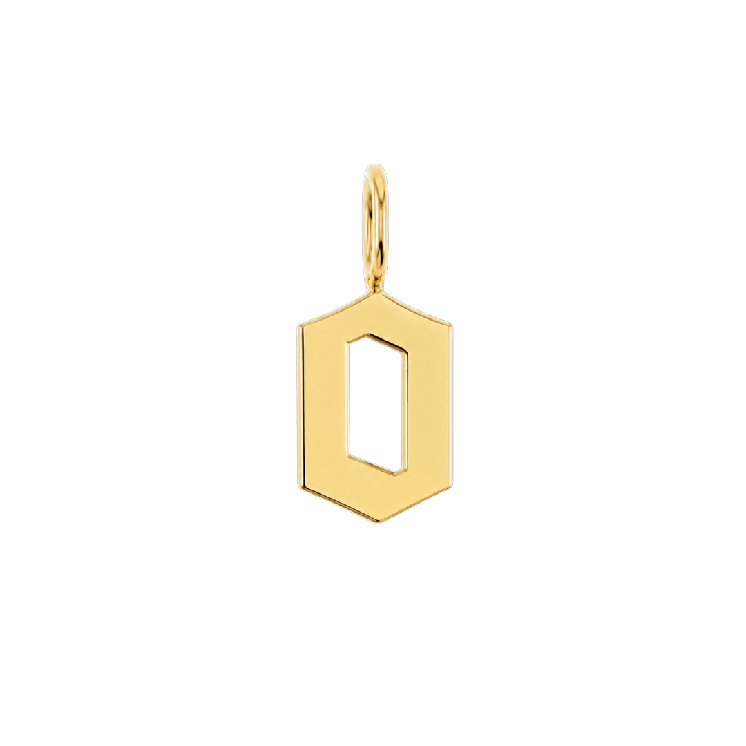 Gothic Old English Initial Letter Charm W17433