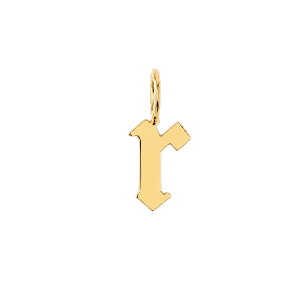 Gothic Old English Initial Letter Charm W17433