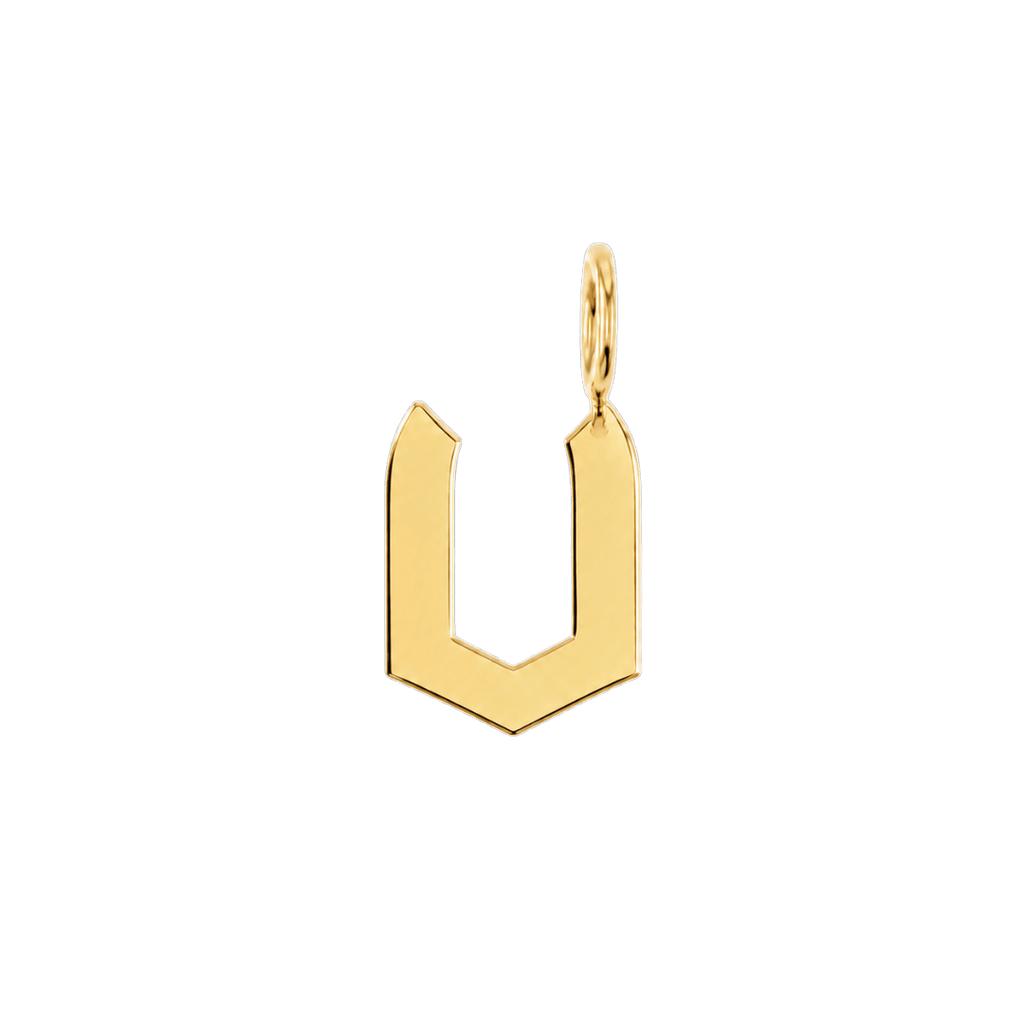 Gothic Old English Initial Letter Charm W17433