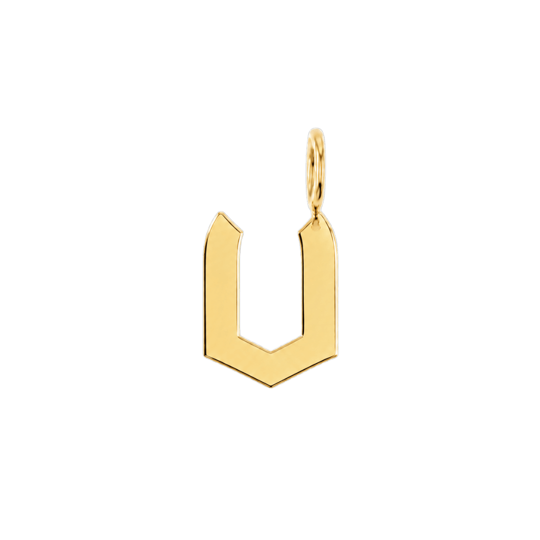 Gothic Old English Initial Letter Charm W17433