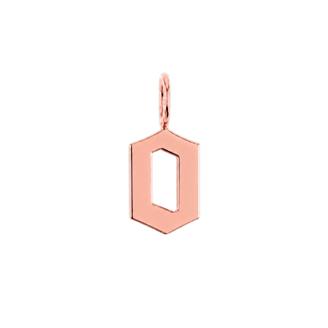 Gothic Old English Initial Letter Charm W17433