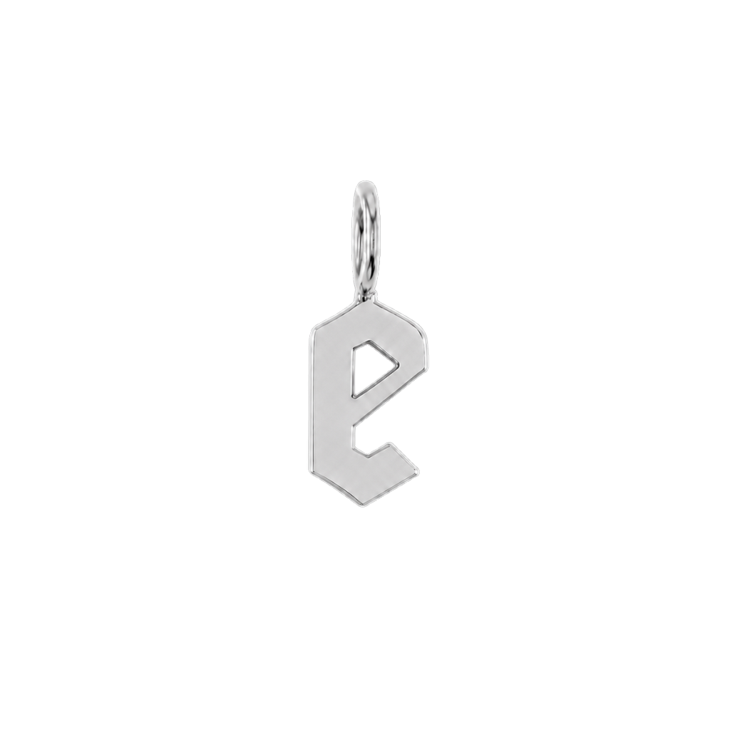 Gothic Old English Initial Letter Charm W17433