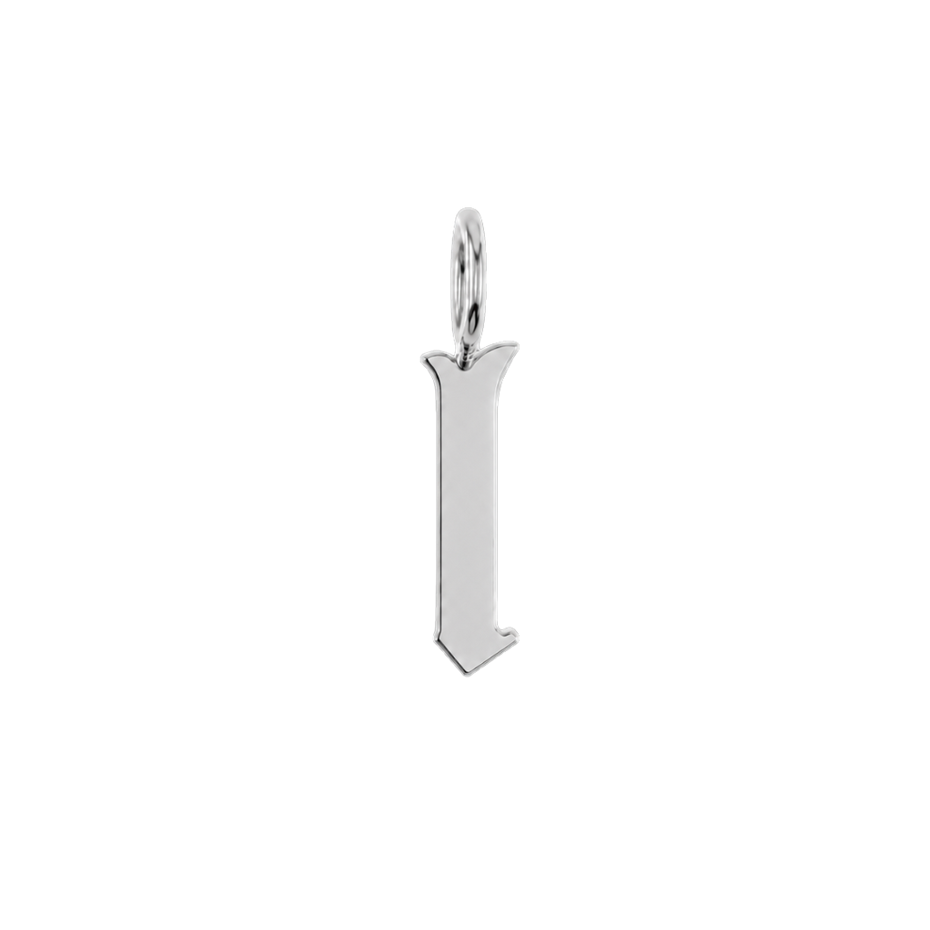 Gothic Old English Initial Letter Charm W17433