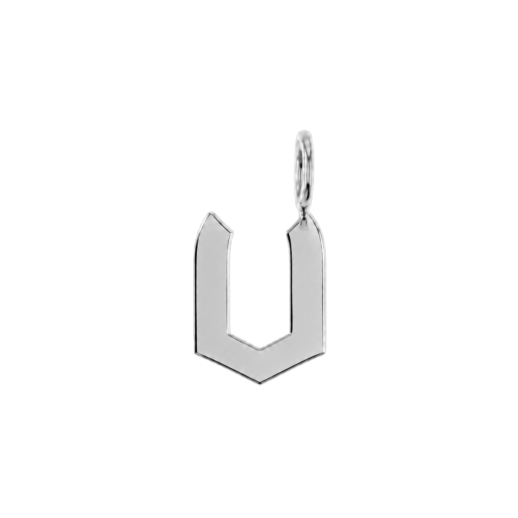 Gothic Old English Initial Letter Charm W17433