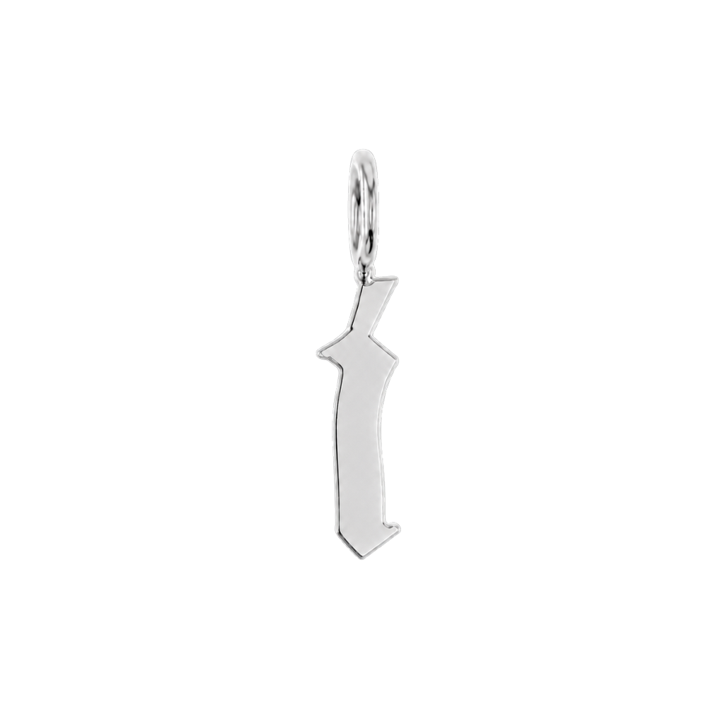 Gothic Old English Initial Letter Charm W17433