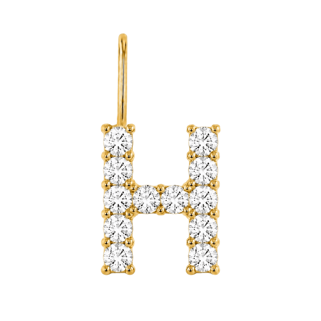 Diamond Initial Charm E118016