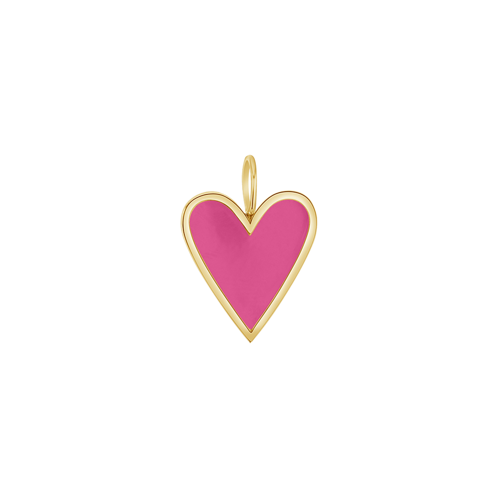 Enamel Heart Charm J6202