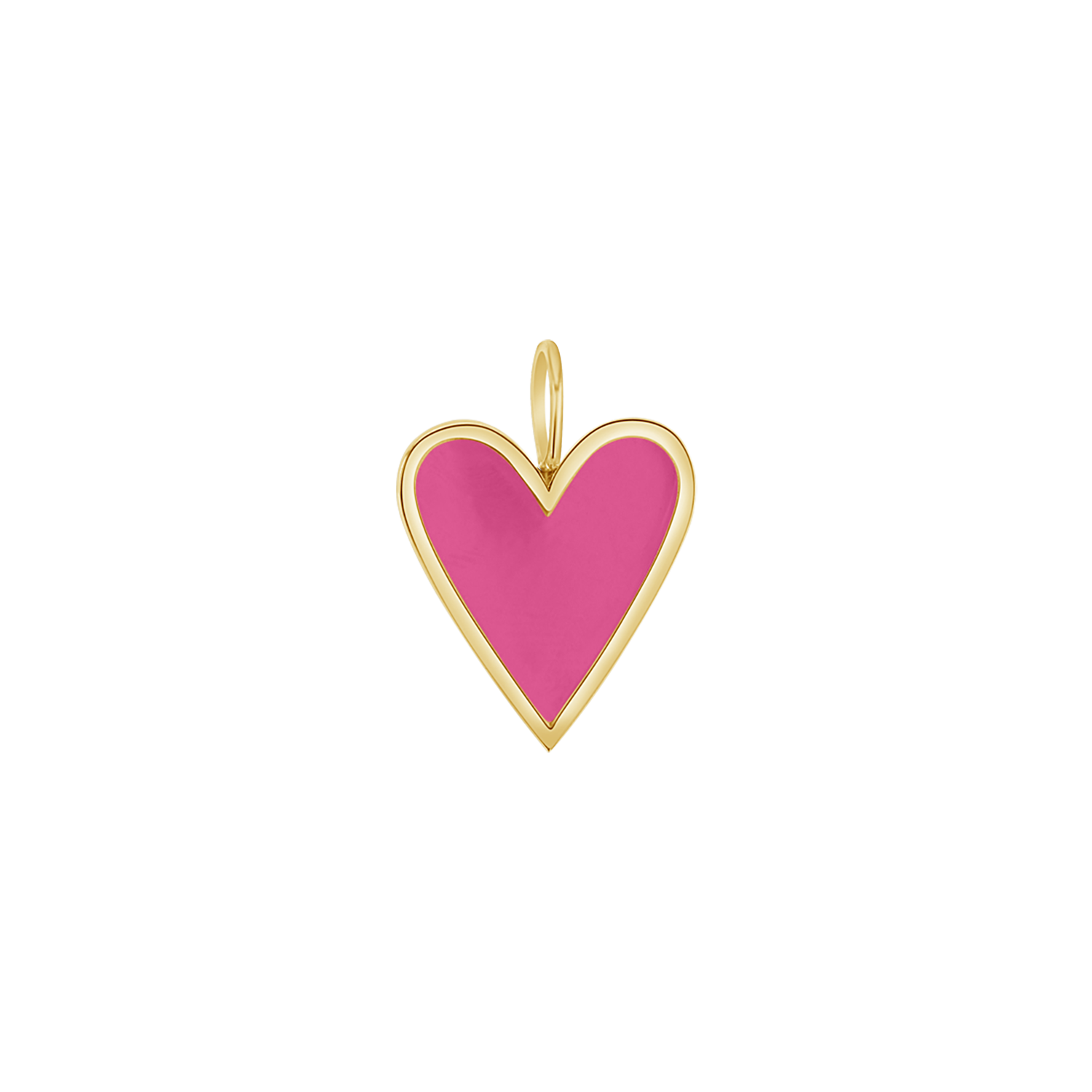 Enamel Heart Charm J6202