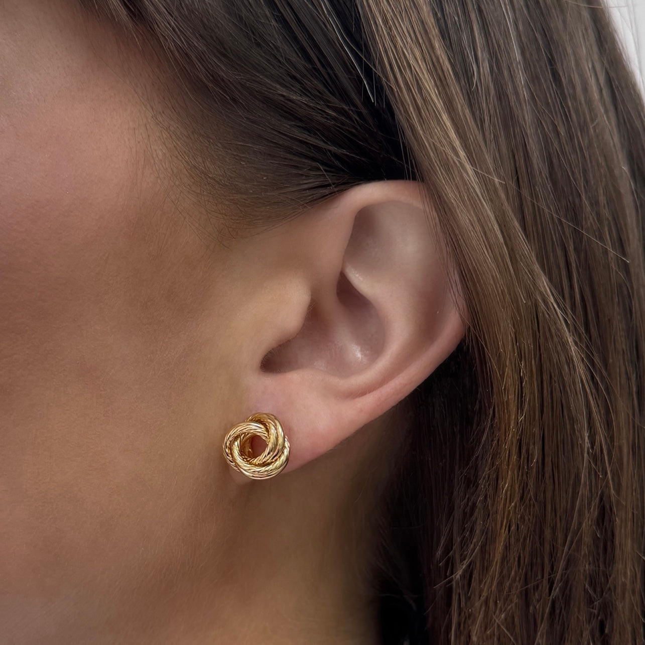 Rope Twist Love Knot Earrings N62005