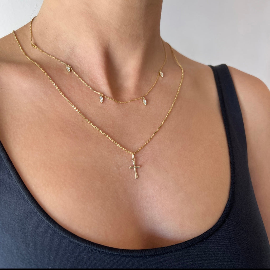 Mini Solid Cross Charm Y366