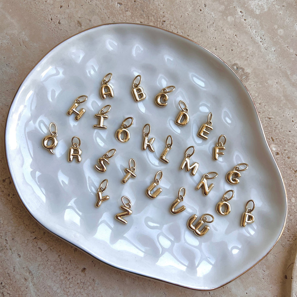 Puff Letter Charm B856615