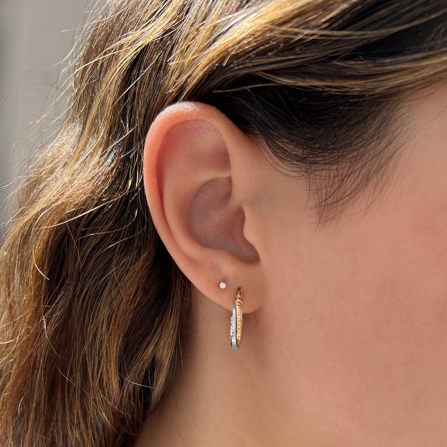 Tiny Diamond Studs S906