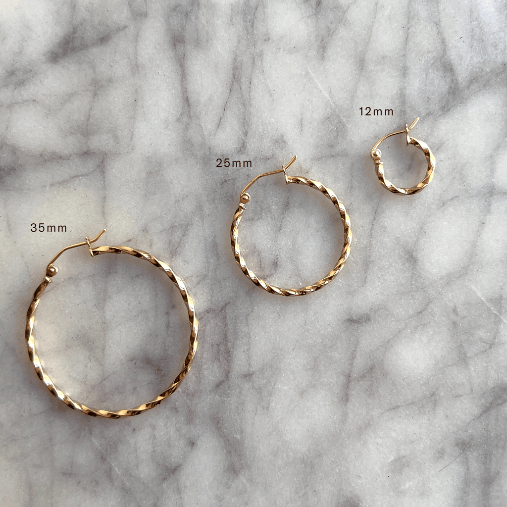 Twist Hoop Earrings O9506