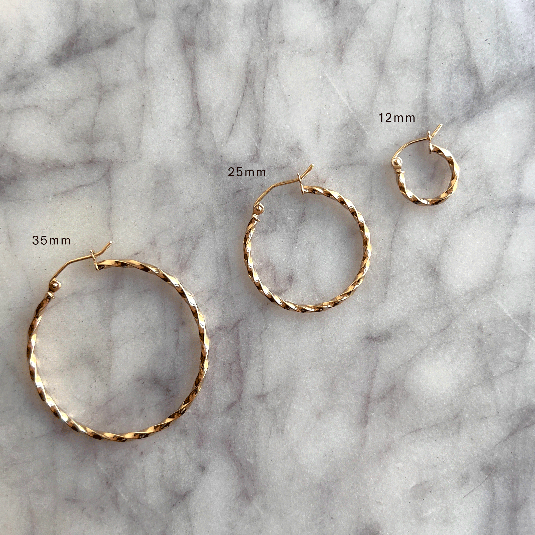 Twist Hoop Earrings O9506