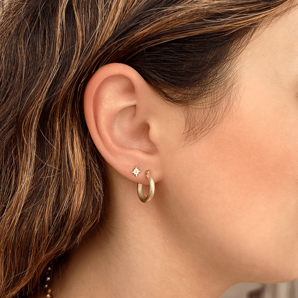 Serpentine Hoop Earrings Q831644