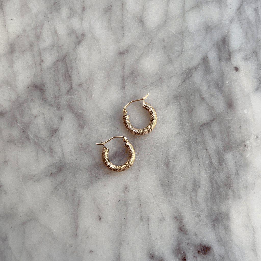 Serpentine Hoop Earrings Q831644
