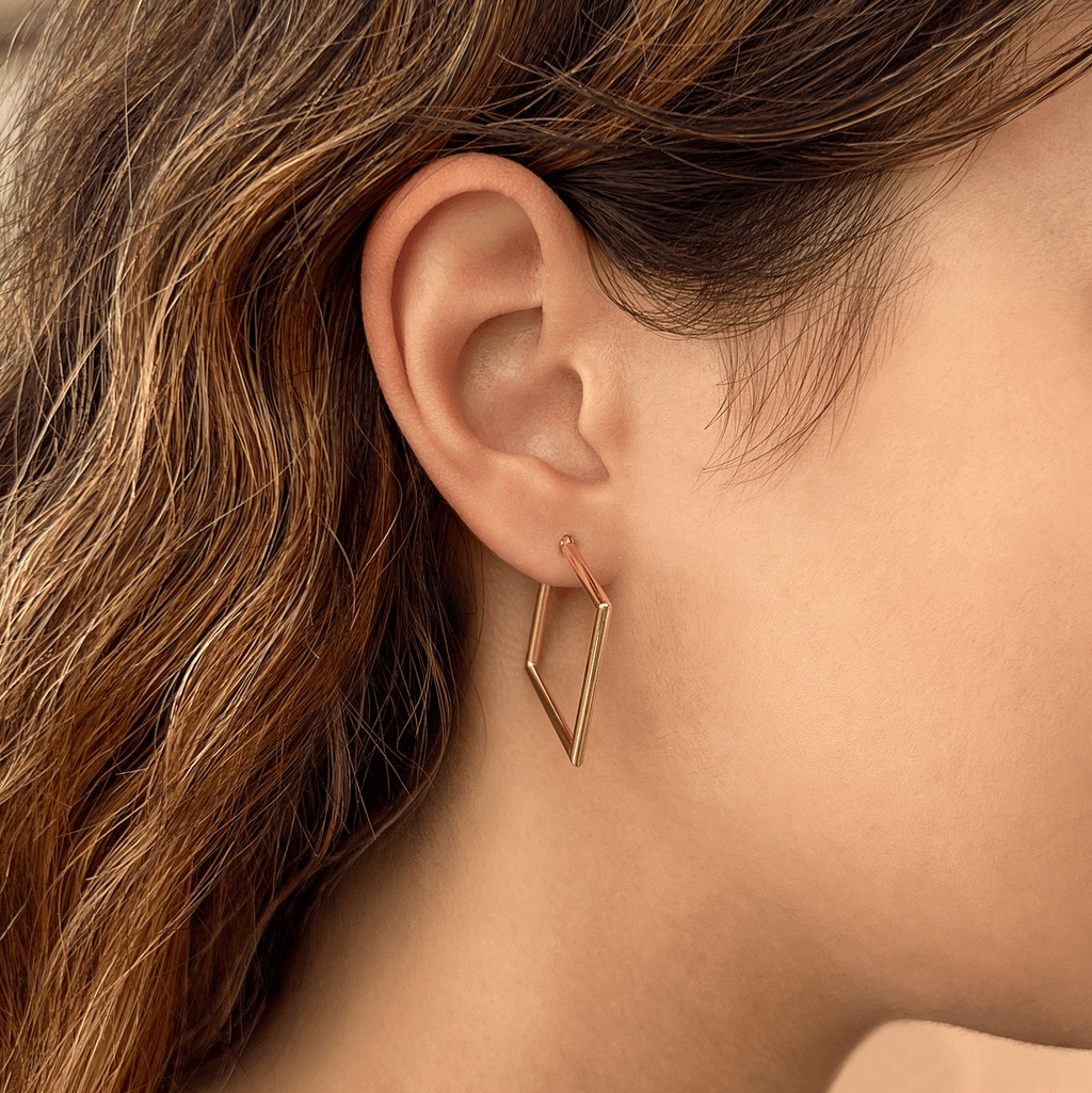 Geometric Hoop Earrings D78465