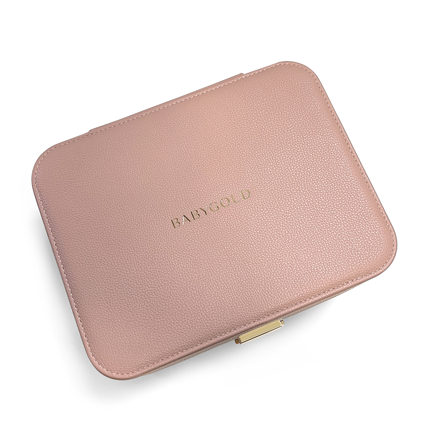 Gold Pink Jewelry Case T574