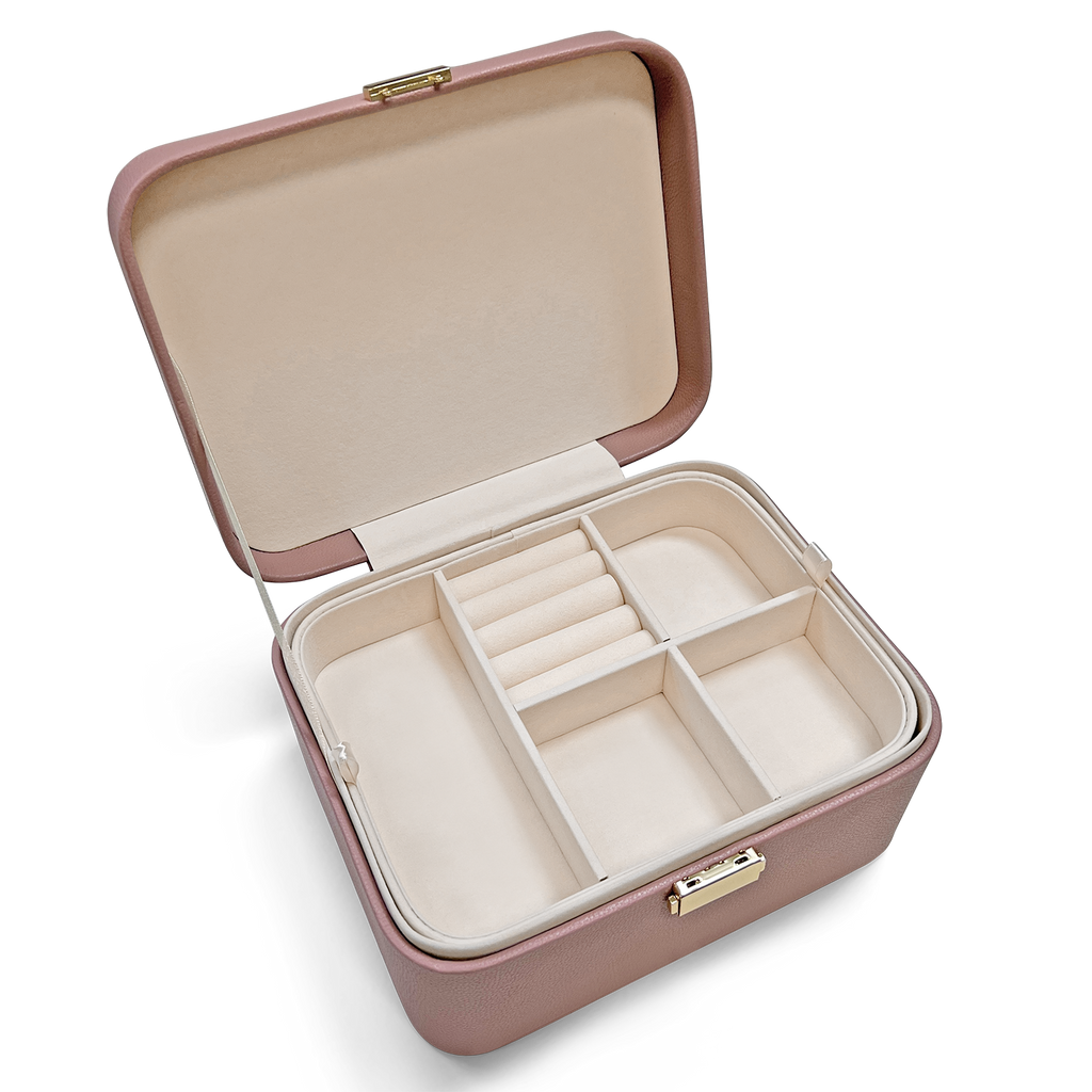 Gold Pink Jewelry Case T574
