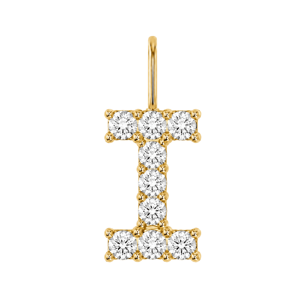 Diamond Initial Charm E118016