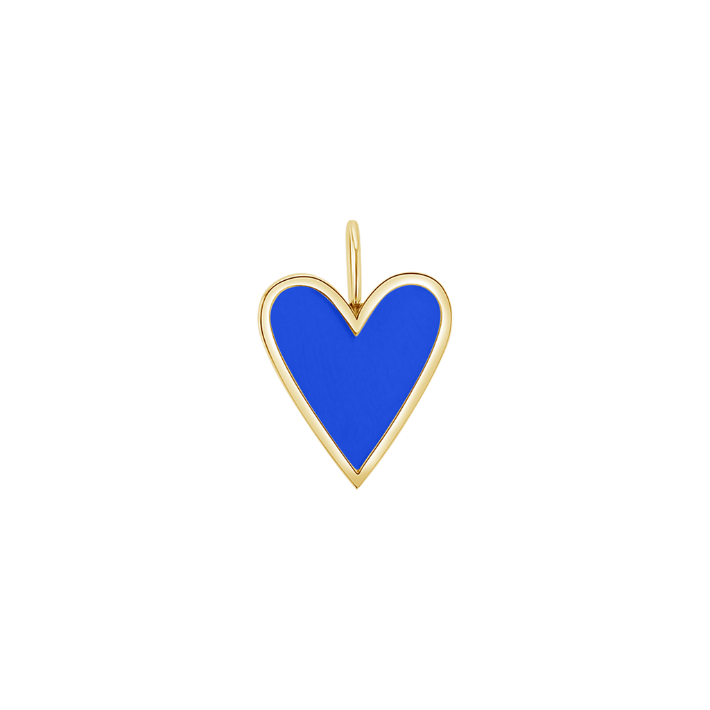 Enamel Heart Charm J6202