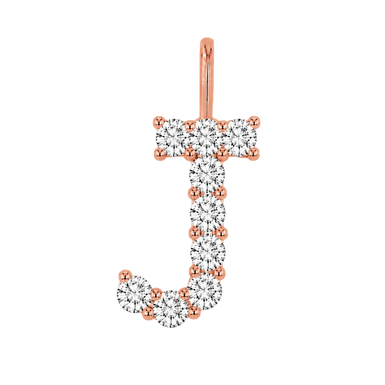 Diamond Initial Charm E118016