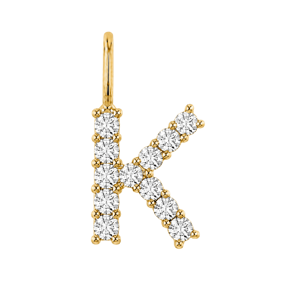 Diamond Initial Charm E118016