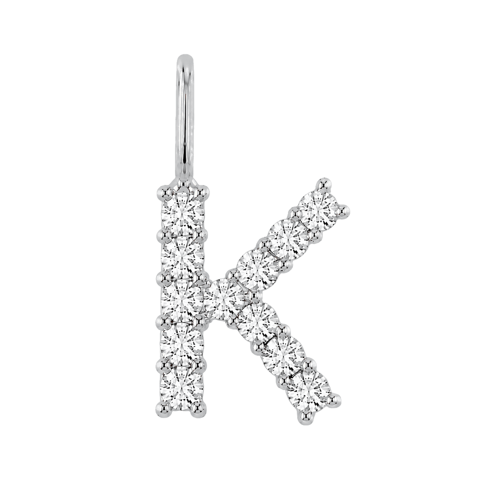 Diamond Initial Charm E118016