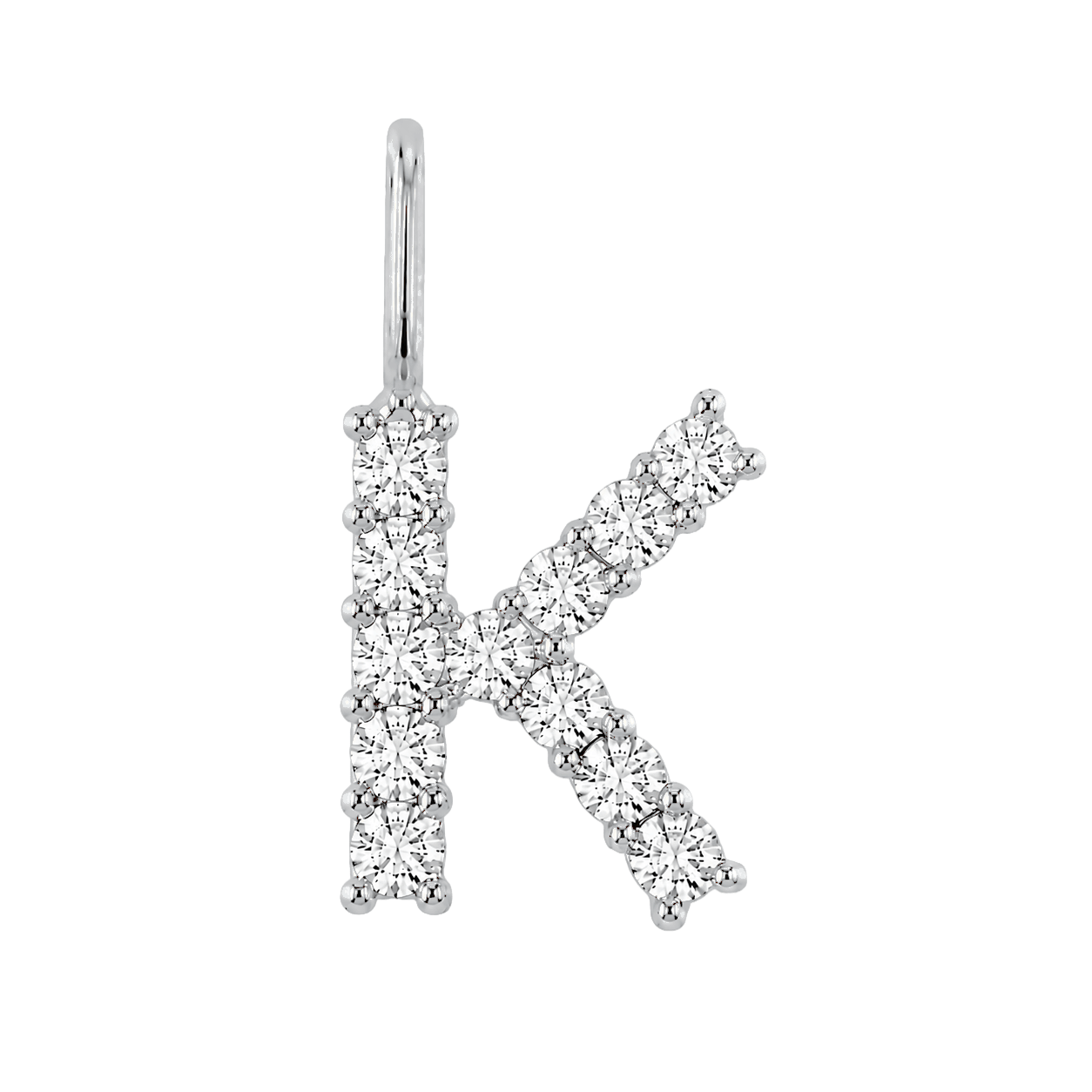 Diamond Initial Charm E118016