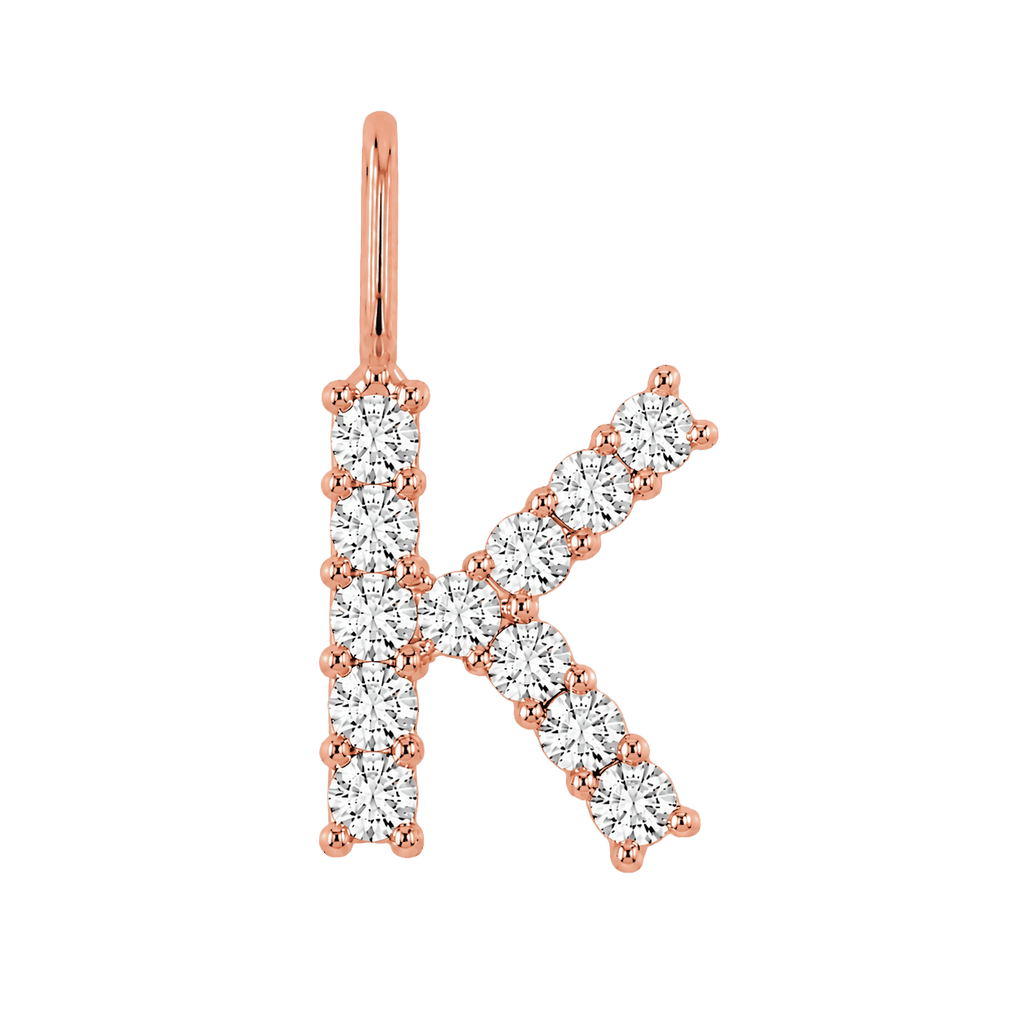 Diamond Initial Charm E118016