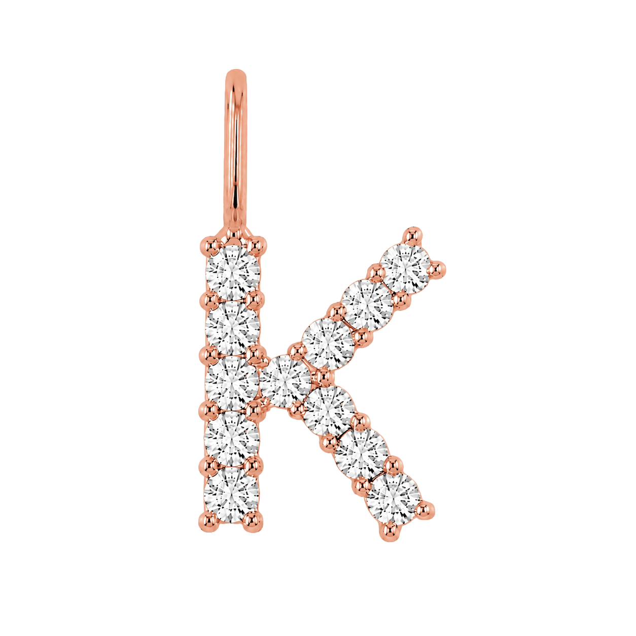 Diamond Initial Charm E118016
