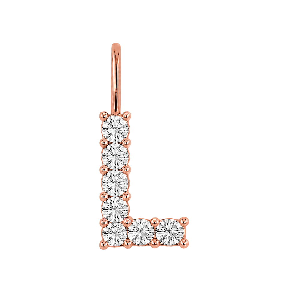 Diamond Initial Charm E118016