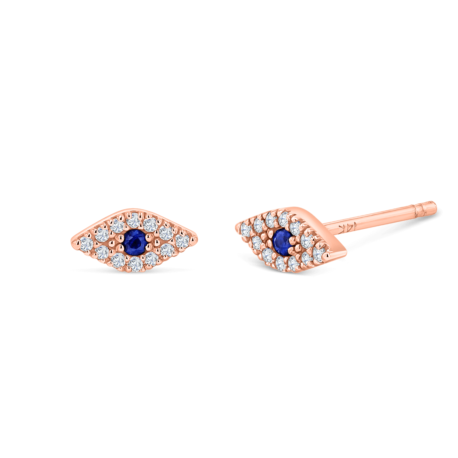 Pave Diamond Evil Eye Earrings P502679