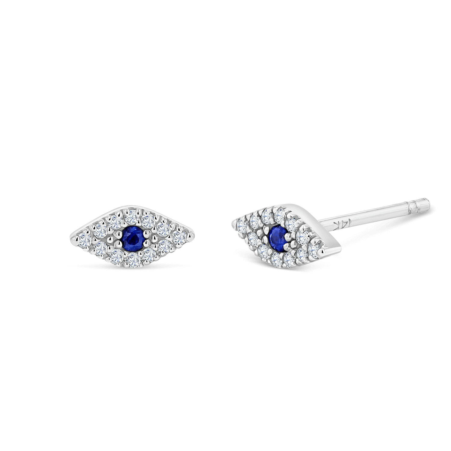 Pave Diamond Evil Eye Earrings P502679