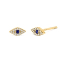 Pave Diamond Evil Eye Earrings P502679