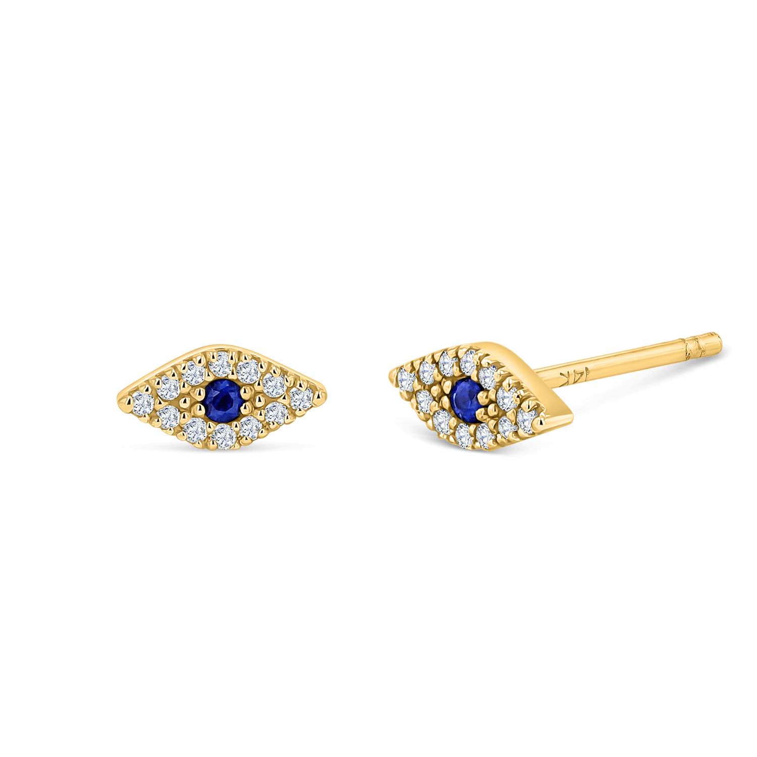 Pave Diamond Evil Eye Earrings P502679