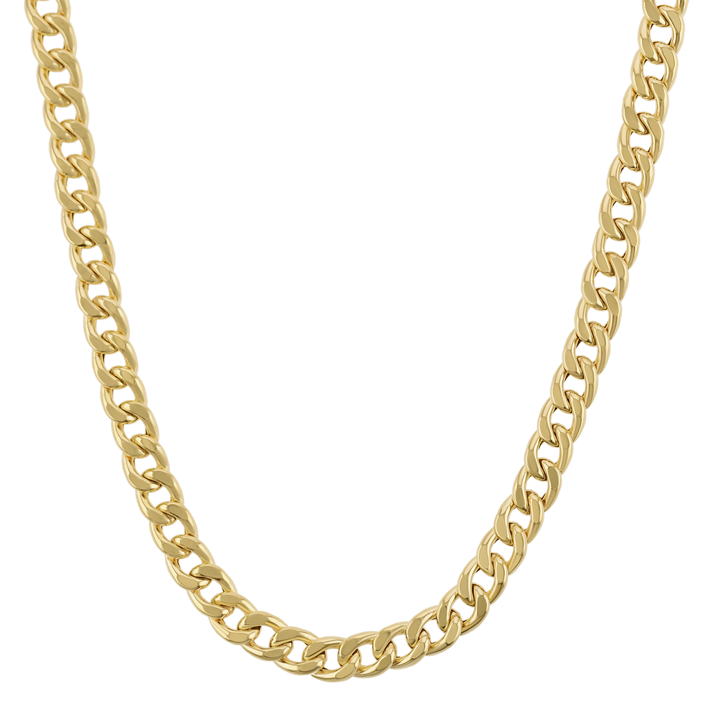 14K Miami Cuban Link Chain Necklace 5.5mm T1737