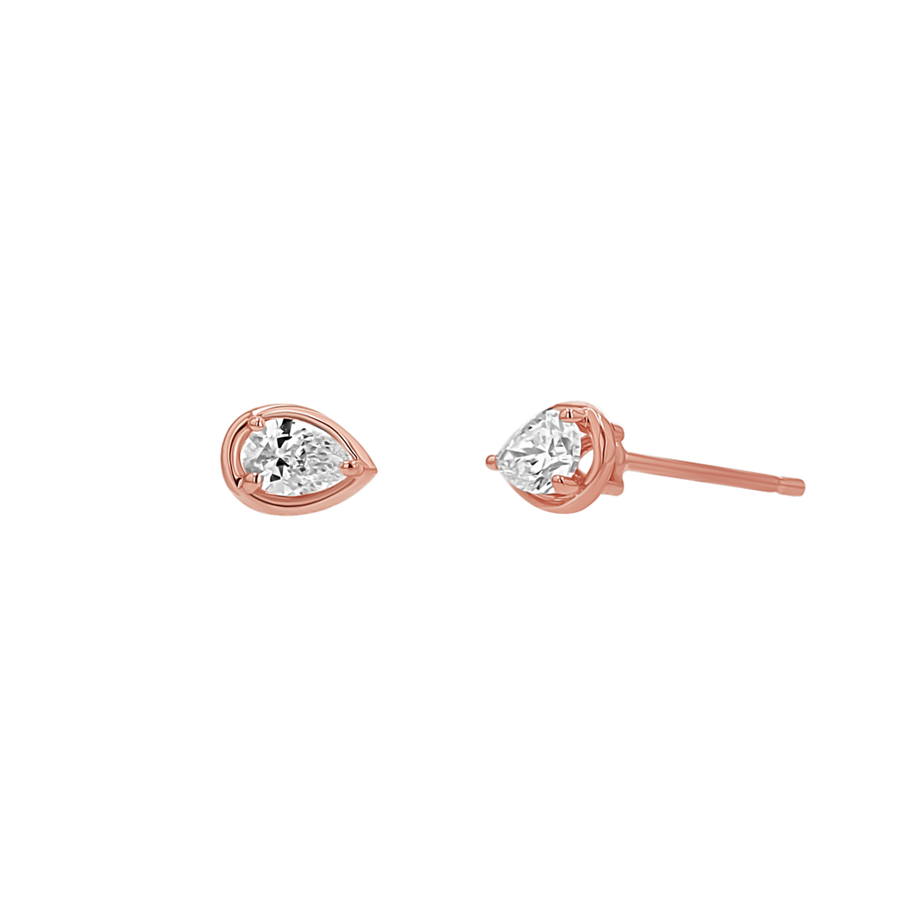 Pear Stud Earrings H2185