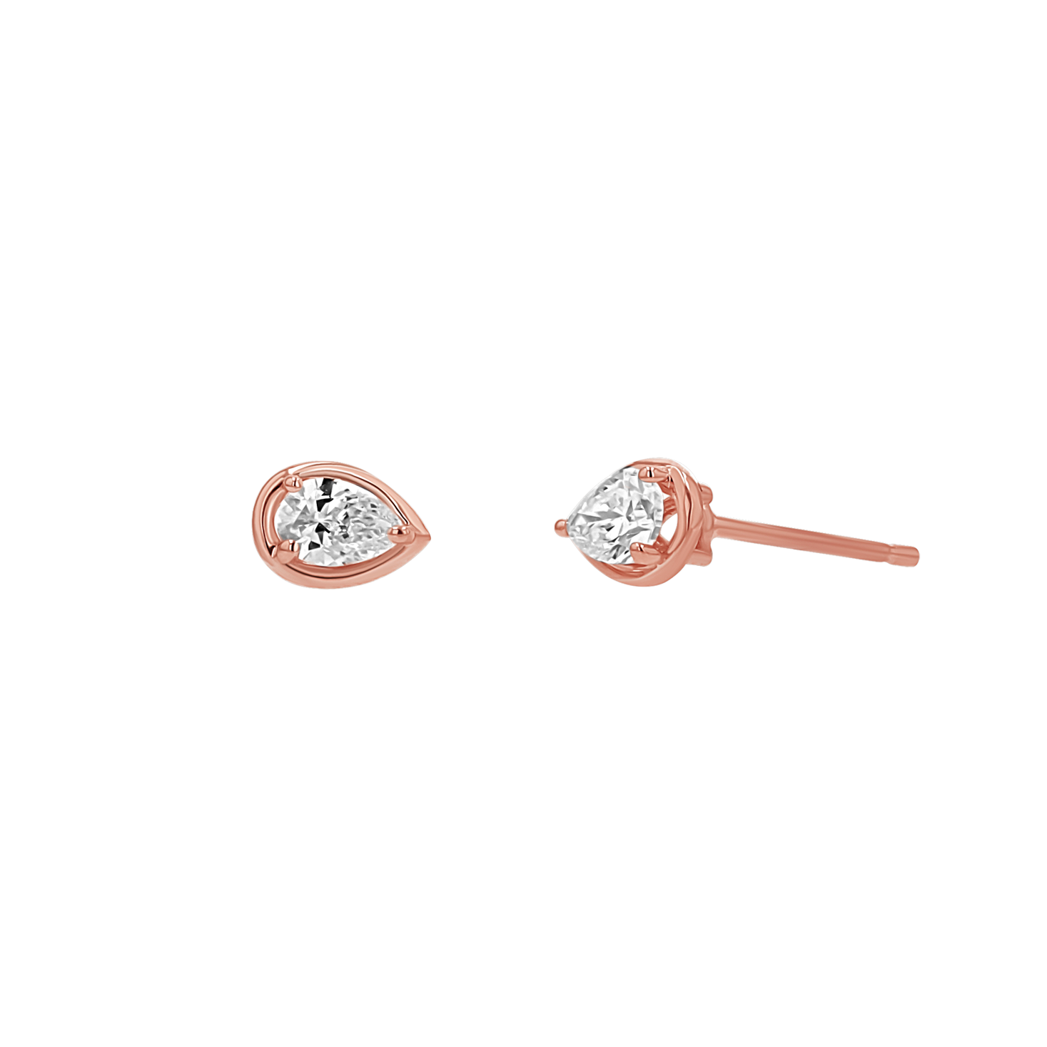Pear Stud Earrings H2185