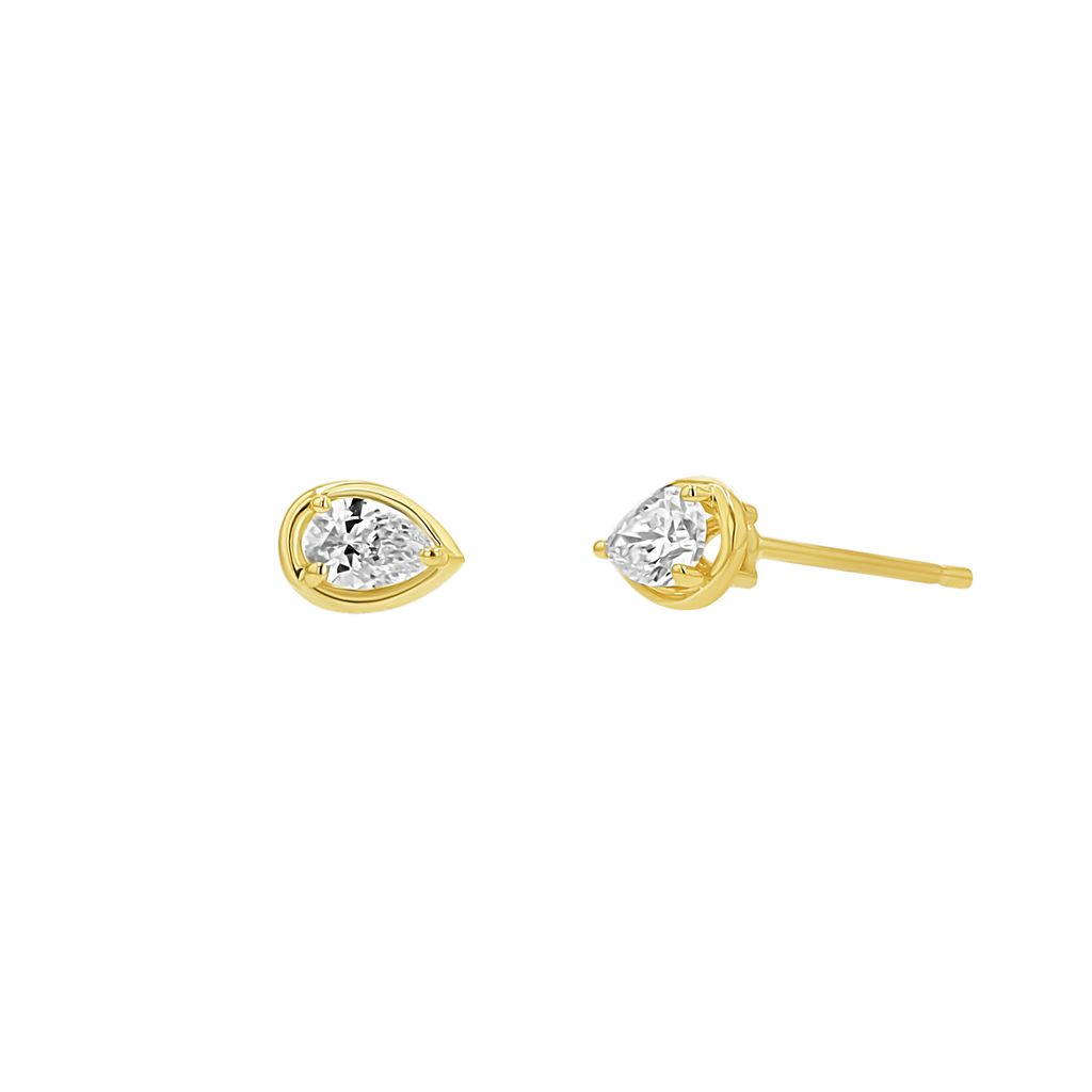 Pear Stud Earrings H2185