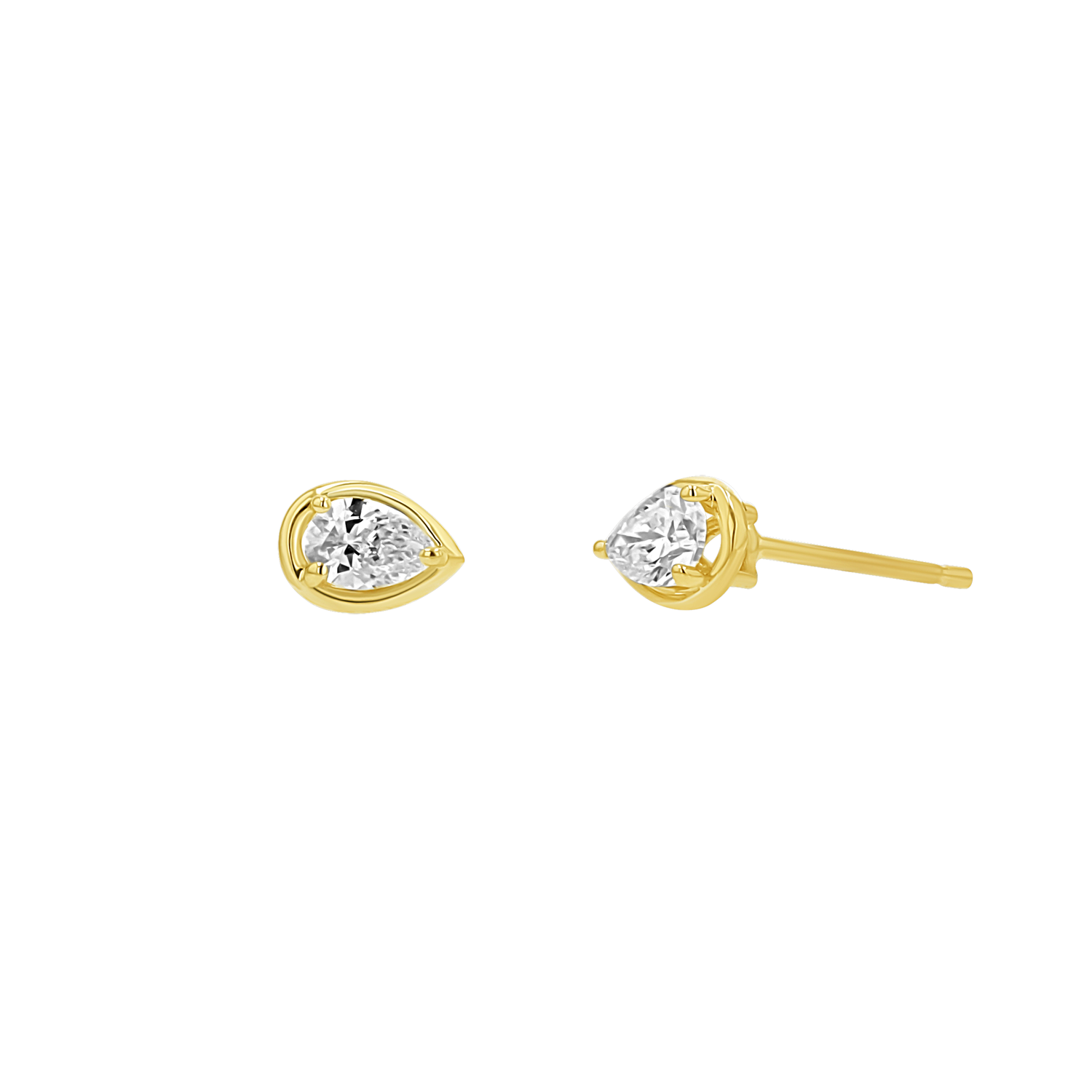 Pear Stud Earrings H2185