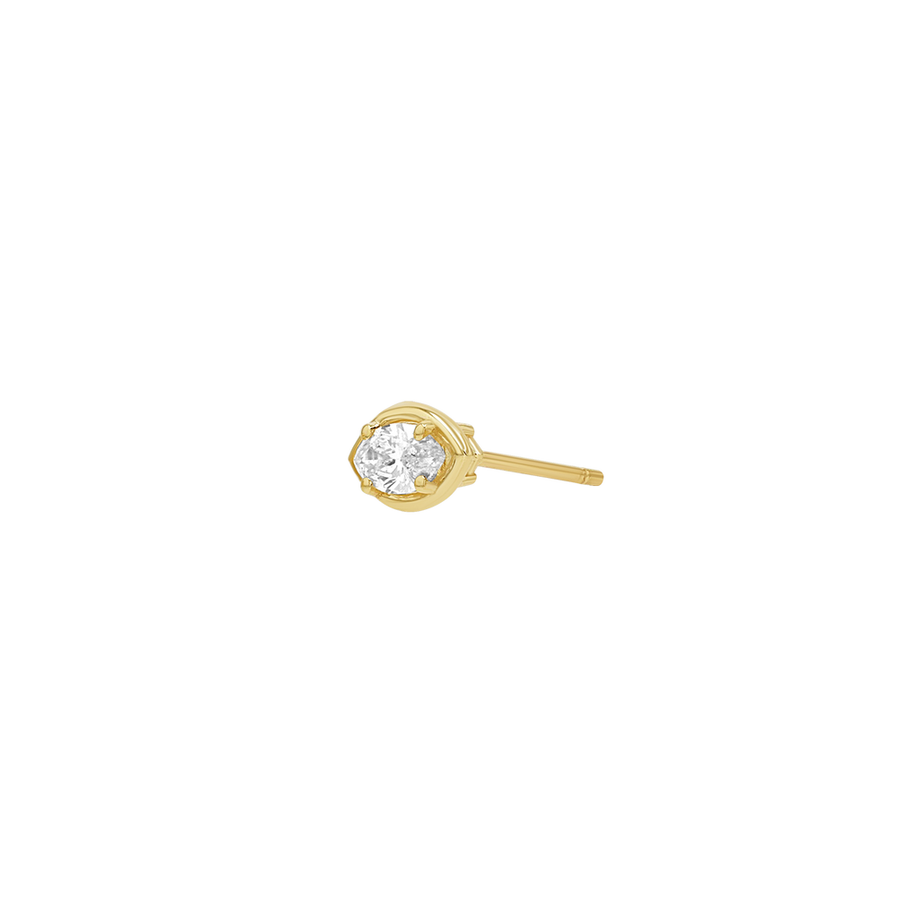 Marquise Diamond Stud Earrings M740