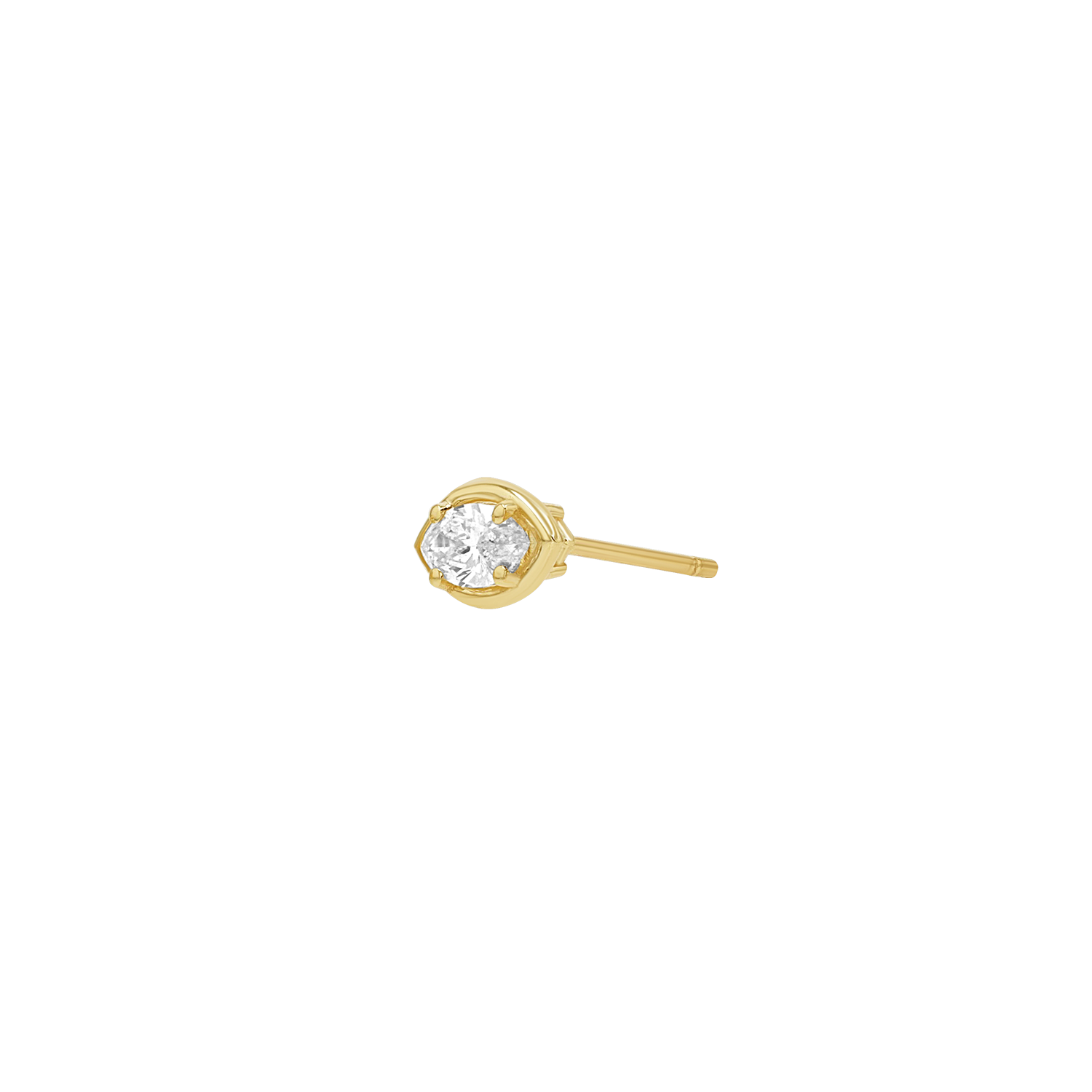 Marquise Diamond Stud Earrings M740