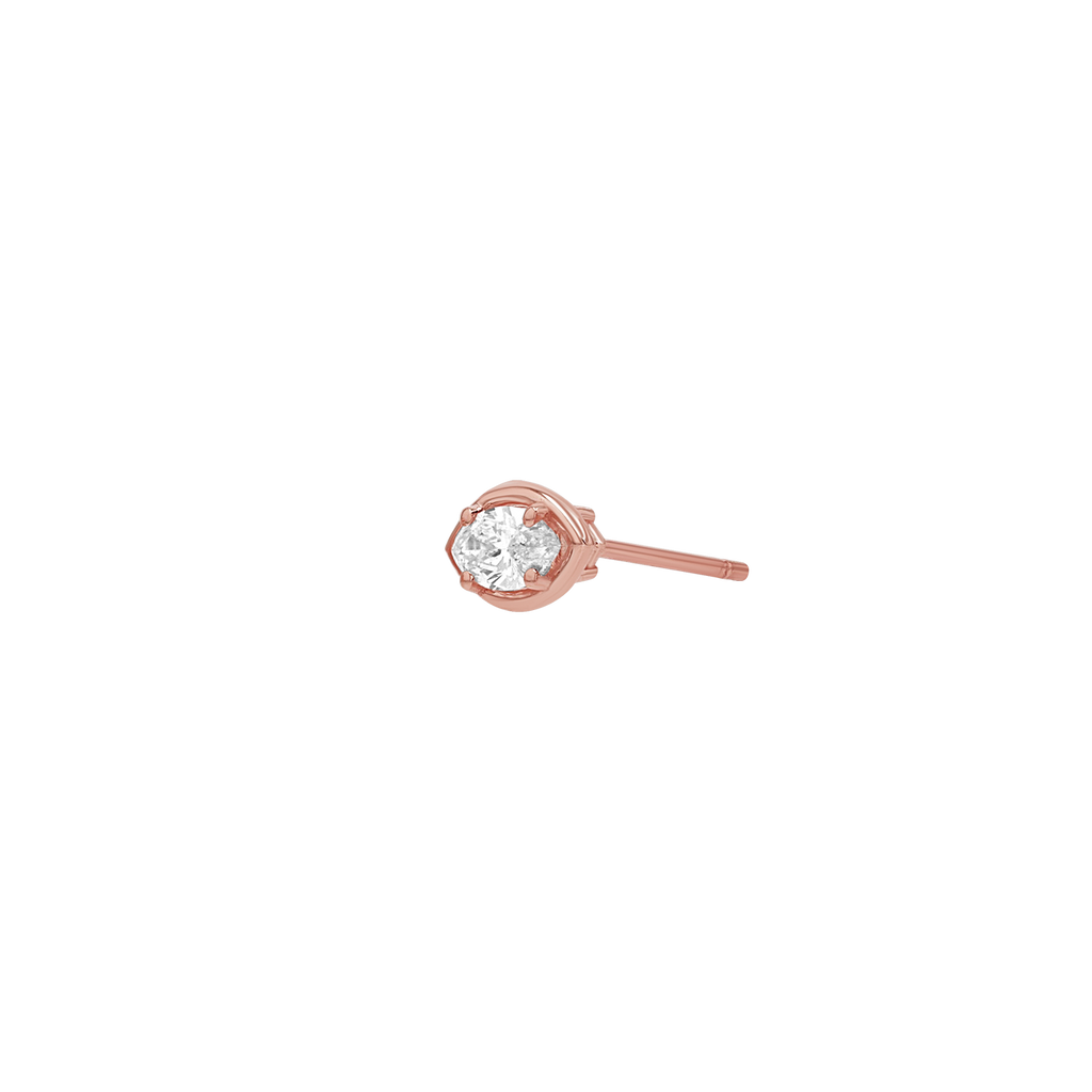 Marquise Diamond Stud Earrings M740