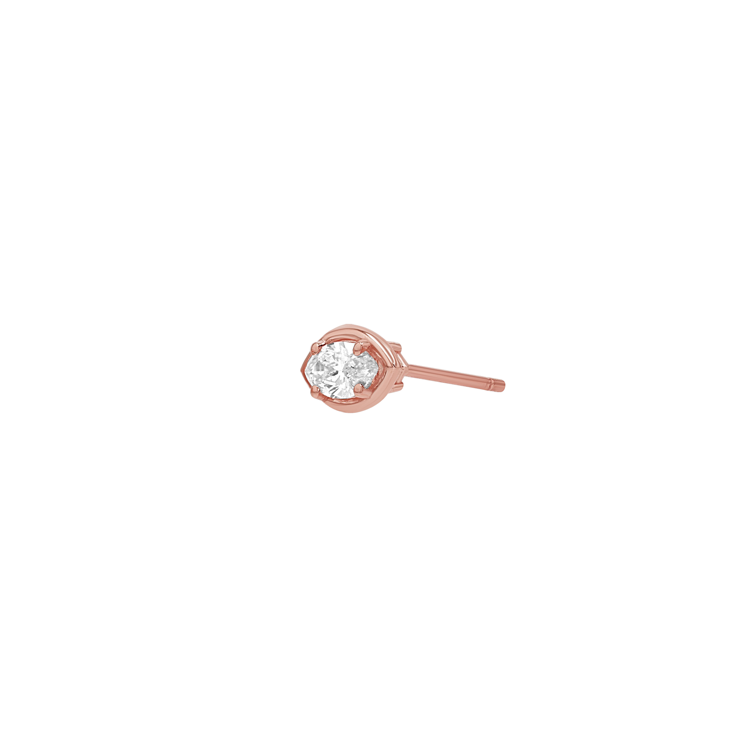 Marquise Diamond Stud Earrings M740