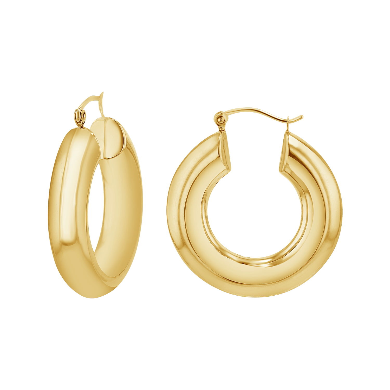 6mm Chunky Hoop Earrings Z16217