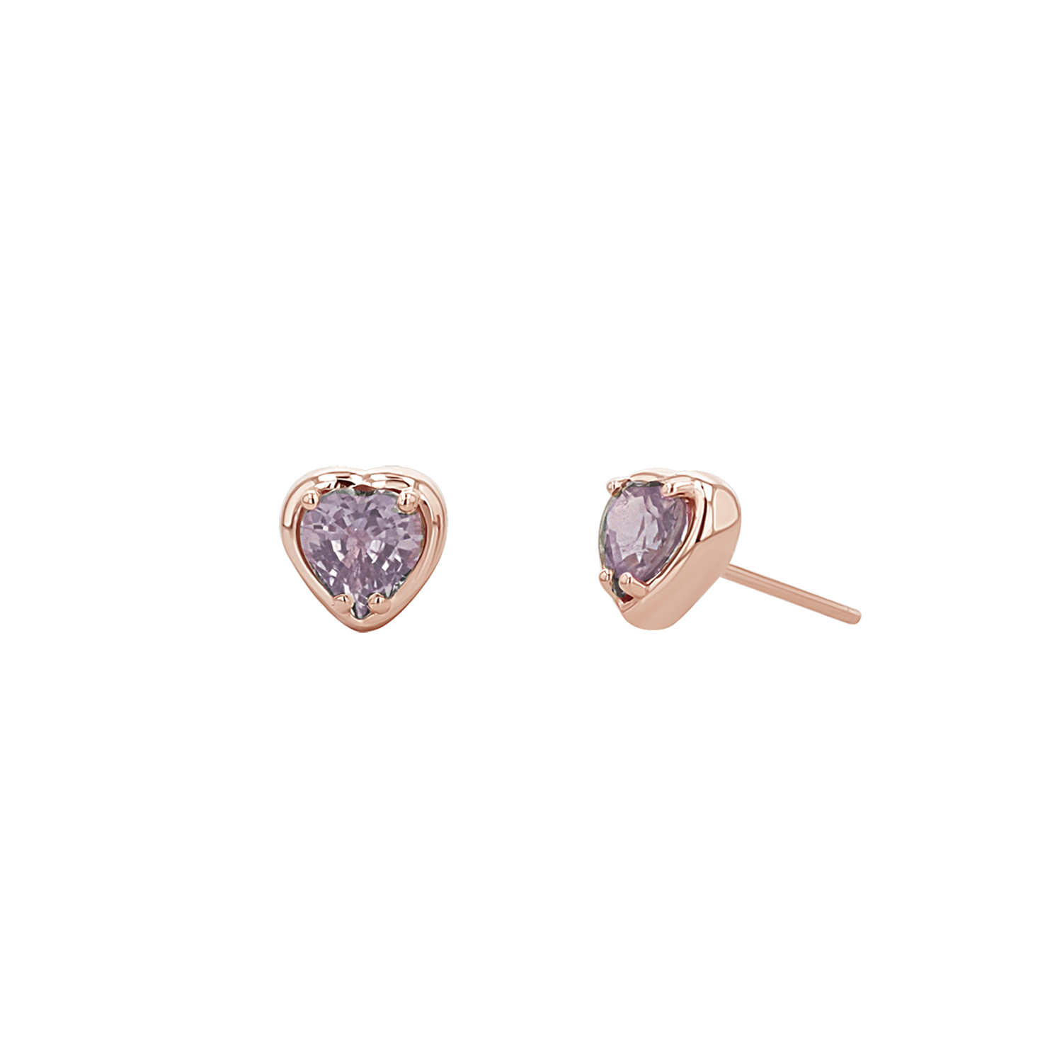 Sapphire Heart Stud Earrings G15612