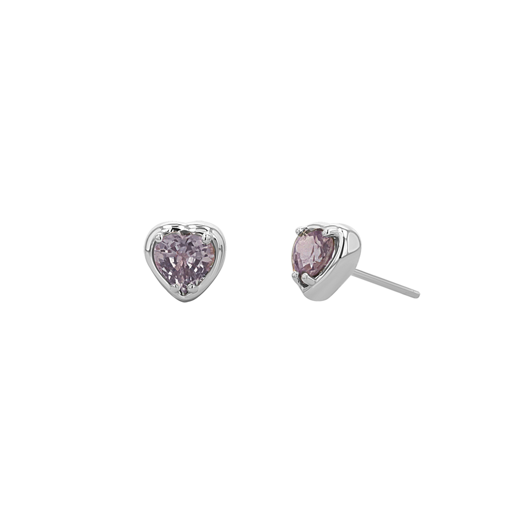 Sapphire Heart Stud Earrings G15612