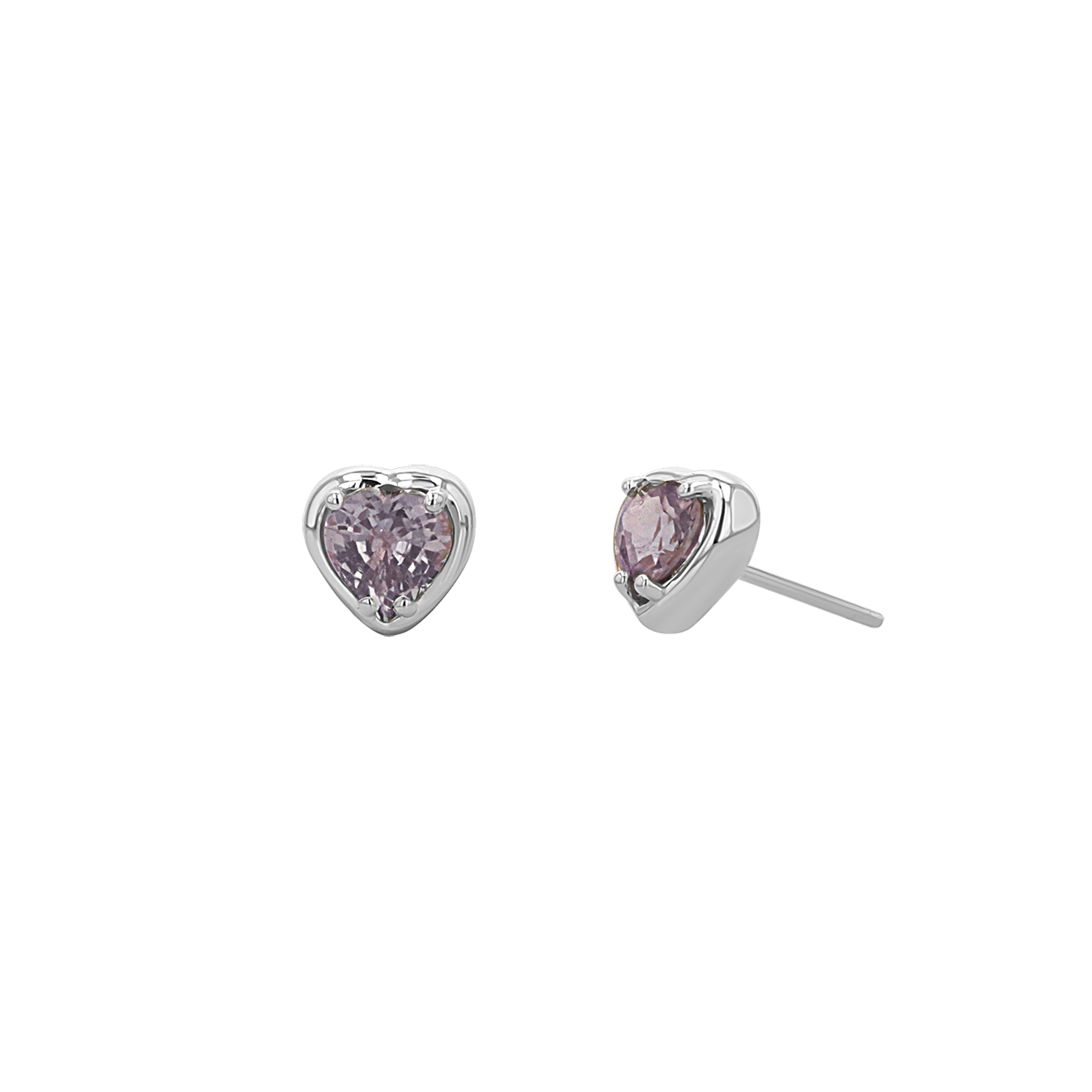 Sapphire Heart Stud Earrings G15612