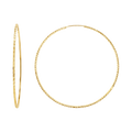 Diamond Cut Endless Hoop Earrings Z81645